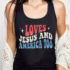 Love Jesus And America Too Red White Blue Tank Top 3