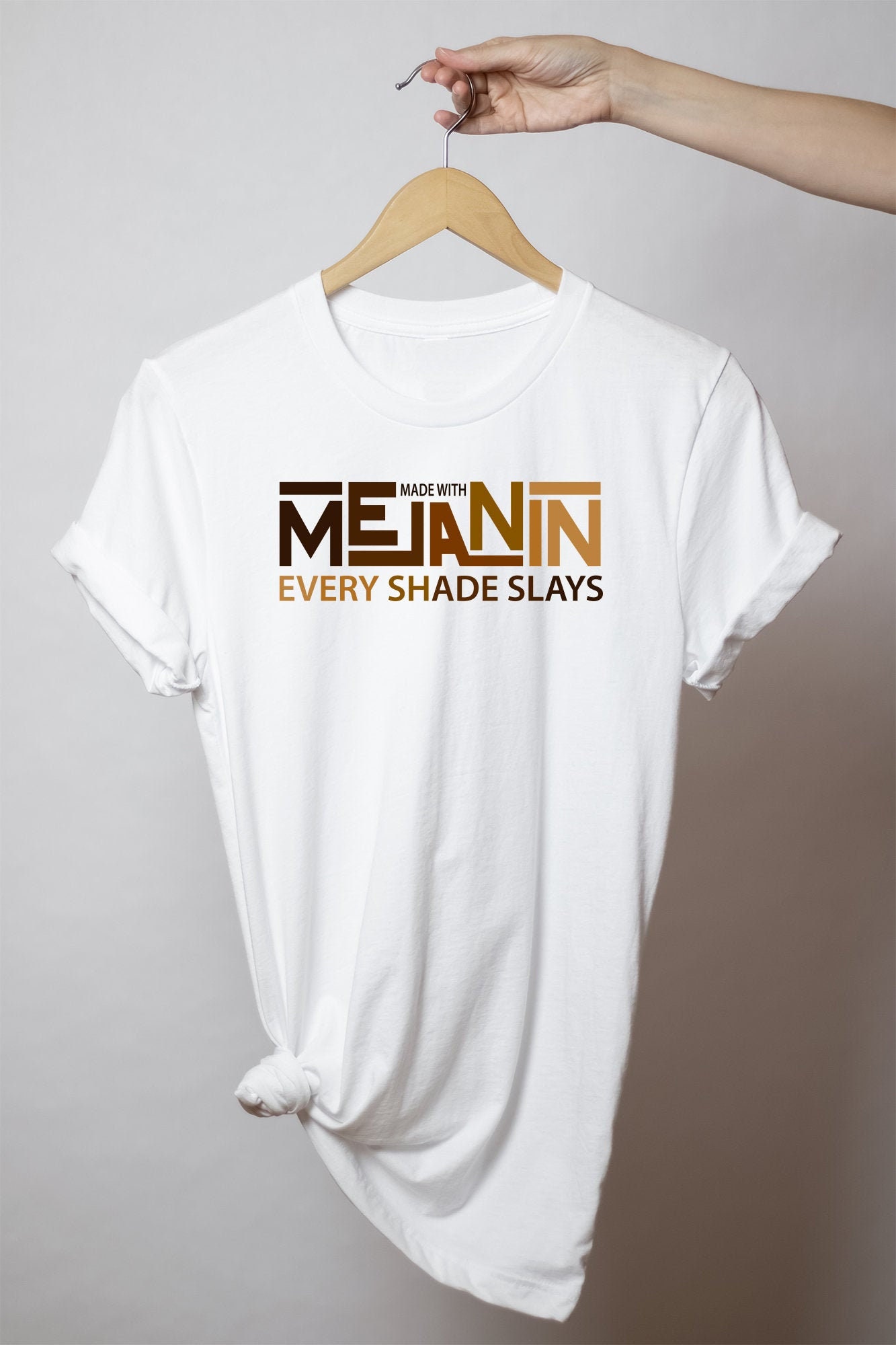 Made With Melanin Black Lives Matter Human Rights Women T Shirt