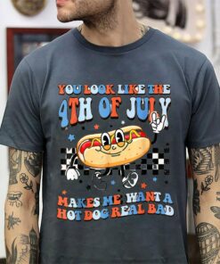 Makes Me Want A Hot Dog Real Bad 4th July Patriotic Shirt 2