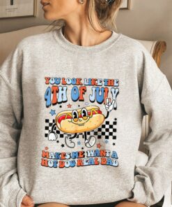 Makes Me Want A Hot Dog Real Bad 4th July Patriotic Shirt 3