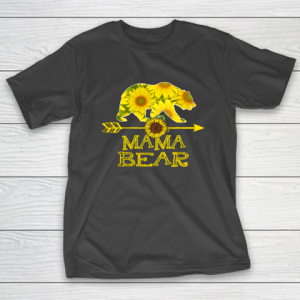 Mama Bear Sunflower T Shirt Funny Mother Father Gift T-Shirt