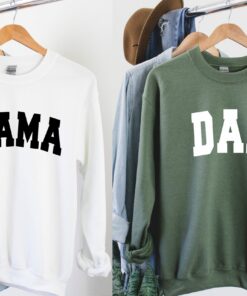 Mama Dad Couples Sweatshirt Gift For 1