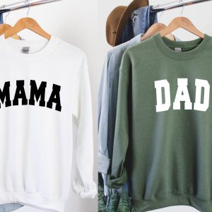 Mama Dad Couples Sweatshirt Gift For