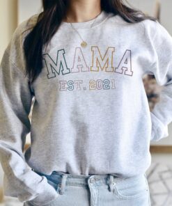 Mama Est Mom Established New To Be Crewneck Sweatshirt 5 Mama Est Mom Established New To Be Crewneck Sweatshirt 6