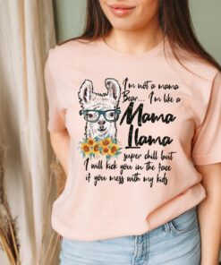 Mama Llama Mom Mothers Day Bear Shirt 1