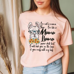 Mama Llama Mom Mothers Day Bear Shirt