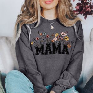 Mama Mothers Day Mom Est 2023 Baby Shower Shirt 6