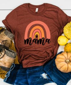 Mama Rainbow Mothers Day Valentines Shirt 2