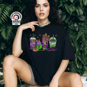 Mardi Gras Coffee Drink Shirt