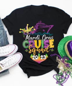 Mardi Gras Cruise Squad 2023 Family Cruising Trip Shirt 1