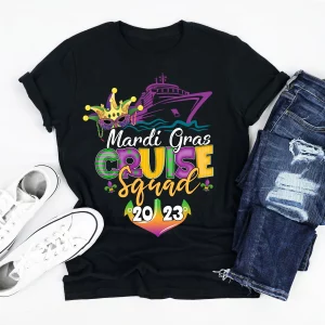 Mardi Gras Cruise Squad 2023 Family Cruising Trip Shirt