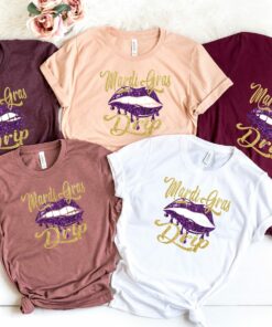 Mardi Gras Lip Drip Fat Tuesday Louisiana Shirt 2