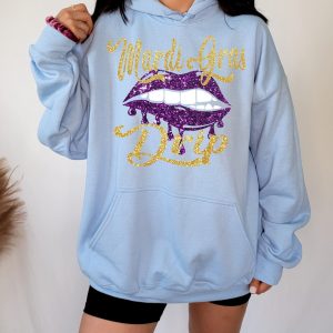 Mardi Gras Lip Drip Fat Tuesday Louisiana Shirt 3