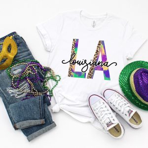 Mardi Gras Nola Fat Tuesday Flower De Luce Shirt