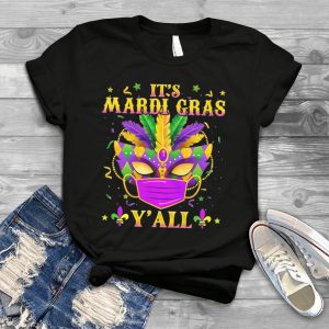 Mardi Gras Yall Purple Mask Funny Holiday T Shirt 1