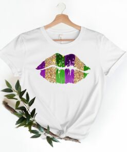 Mardi Lips Gras Fat Tuesday Flower De Luce Shirt 1