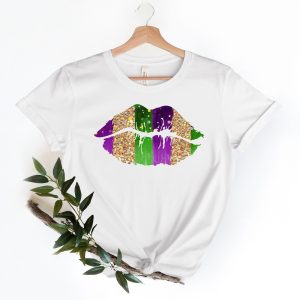 Mardi Lips Gras Fat Tuesday Flower De Luce Shirt 1