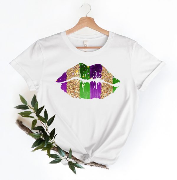 Mardi Lips Gras Fat Tuesday Flower De Luce Shirt