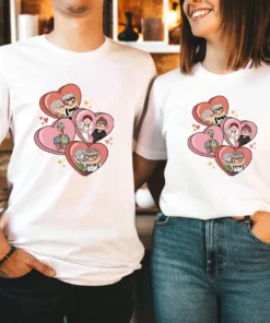 Matching Valentines Ellie amp Carl Love Couple T Shirt 1