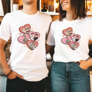 Matching Valentines Ellie &amp Carl Love Couple T-Shirt