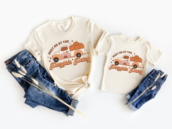 Meet Me At The Pumpkin Patch Fall Matching Mommy Shirt