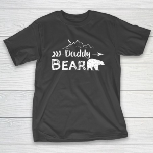 Mens Daddy Bear Shirt Matching Family Mama Papa Bear Camping T-Shirt