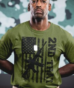 Mens Pro Gun 2nd That American Flag Patriotic AR-15 Shirt 1 Mens Pro Gun 2nd That American Flag Patriotic AR 15 Shirt 2