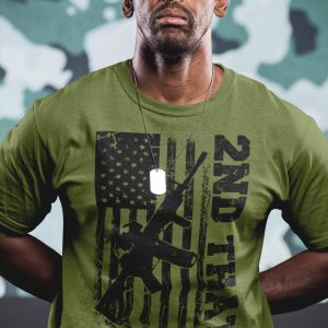 Mens Pro Gun 2nd That American Flag Patriotic AR 15 Shirt 2