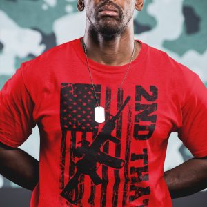 Mens Pro Gun 2nd That American Flag Patriotic AR 15 Shirt 4