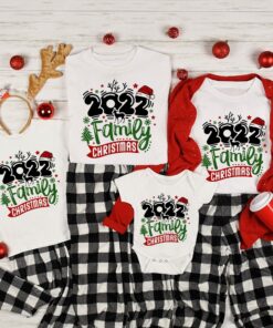Merry Christmas 2022 Matching Family Santa Shirt 1