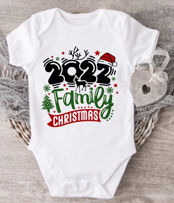 Merry Christmas 2022 Matching Family Santa Shirt