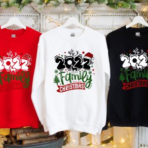 Merry Christmas 2022 Matching Family Santa Shirt 4