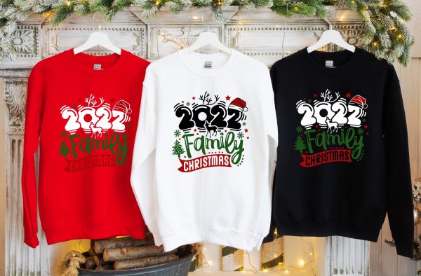 Merry Christmas 2022 Matching Family Santa Shirt