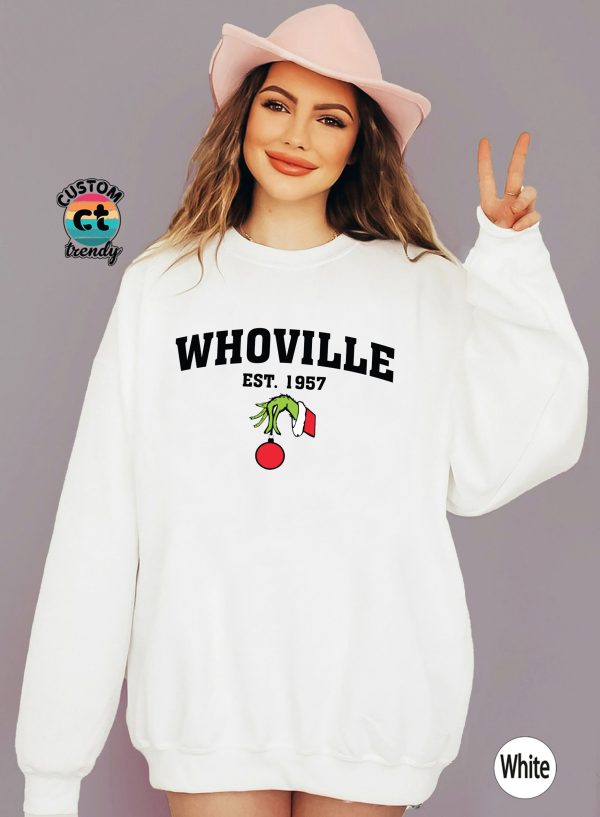 Merry Whoville Funny Grinch Christmas Pajamas Sweatshirt Gifts