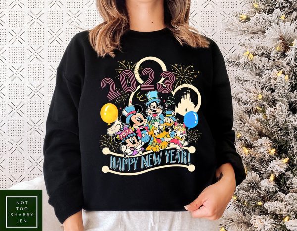 Mickey And Friends Disney Happy New Year 2023 Shirt