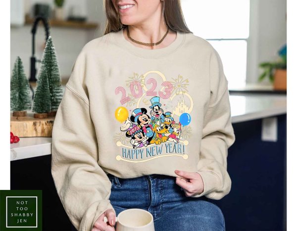 Mickey And Friends Disney Happy New Year 2023 Shirt