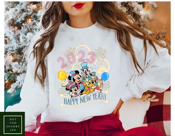 Mickey And Friends Disney Happy New Year 2023 Shirt