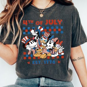 Mickey Checkered Disney 4th Of July Independence Day Shirt 3