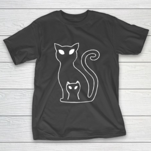 Mother’s Day Funny Gift Ideas Apparel  Cat Mom outline T Shirt T-Shirt