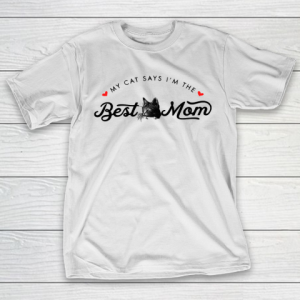 Mother’s Day Funny Gift Ideas Apparel  Vintage Cute Best Cat Mom Kitty Mothers Day Gift T Shirt T-Shirt