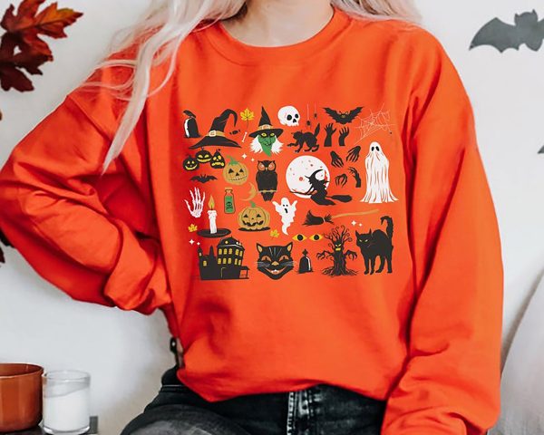 Mystical Little Things Halloween Witchy Women Spooky Sweatshirt