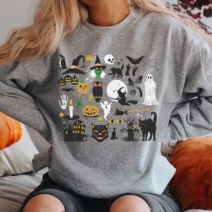 Mystical Little Things Halloween Witchy Women Spooky Sweatshirt 3