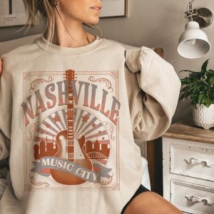 Nashville Vintage Music Country Concert Love T Shirt