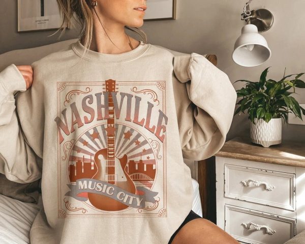 Nashville Vintage Music Country Concert Love T Shirt