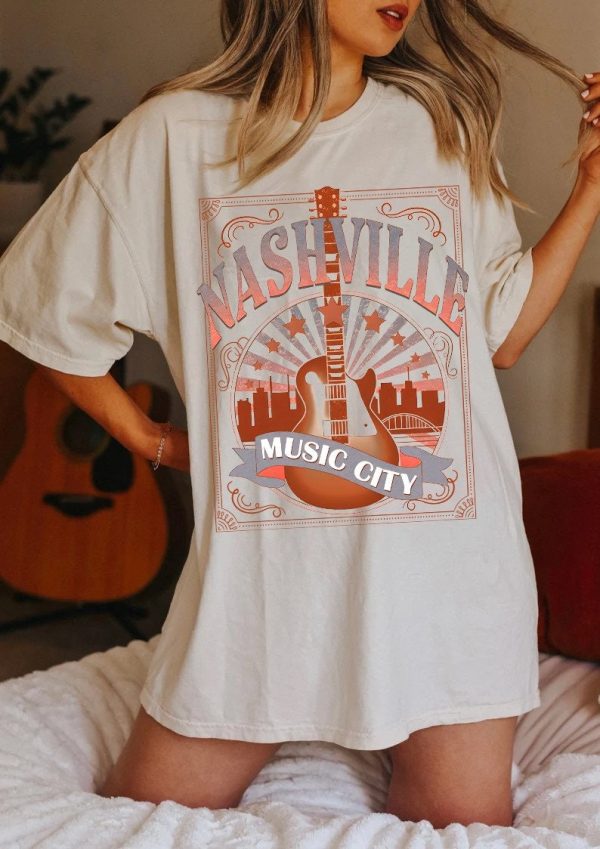 Nashville Vintage Music Country Concert Love T Shirt