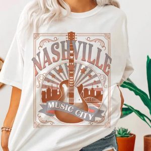 Nashville Vintage Music Country Concert Love T Shirt 3