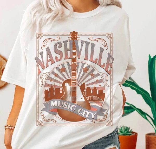 Nashville Vintage Music Country Concert Love T Shirt