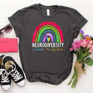 Neurodiversity Autism Awareness Rainbow Month T Shirt