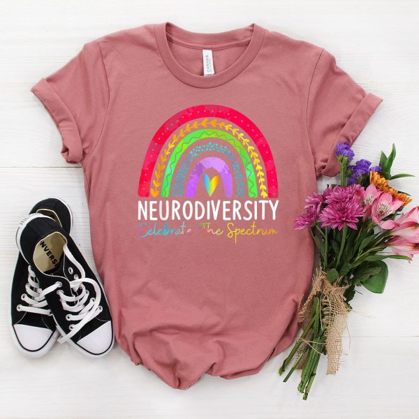 Neurodiversity Autism Awareness Rainbow Month T Shirt