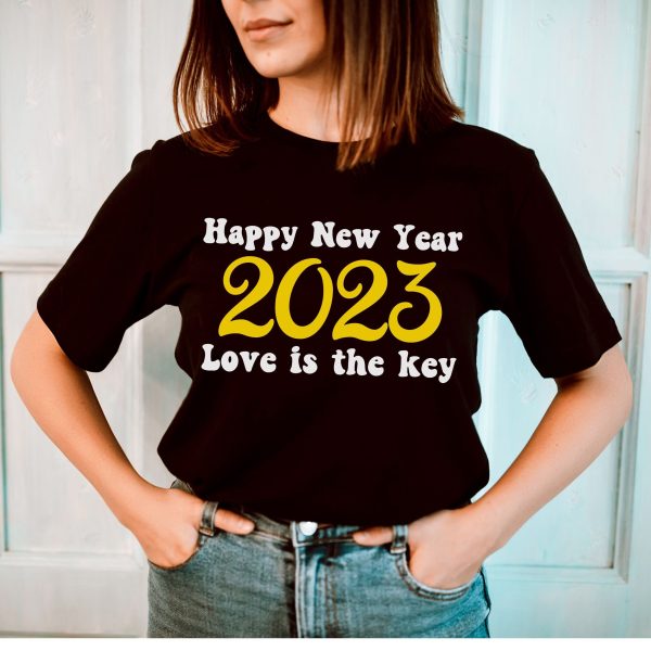 New Year’s 2023 Love Is The Key Tee Shirt Outfit